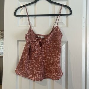 Abercrombie Polka Dot Spaghetti Strap Top